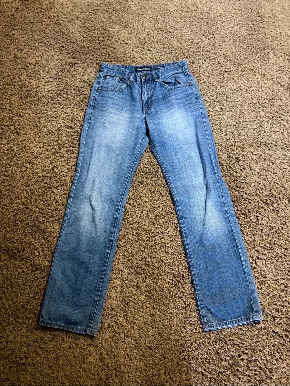 ECKO Unlimited men’s Blue Denim Jeans - Classic Straight Fit